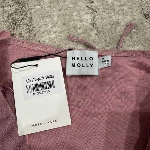 NWT- Pink Sparkle Strapless Top - Picture 5 of 5